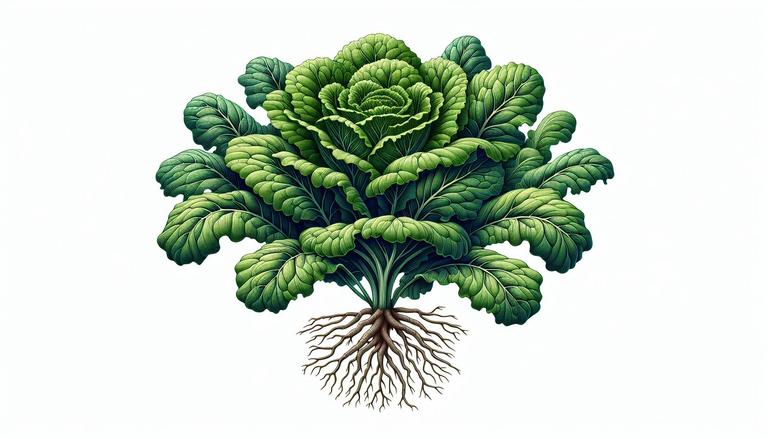 Alface é uma planta comestível, de folhas geralmente verdes, consumida principalmente em saladas. Pertence à família Asteraceae e é cultivada como alimento desde a antiguidade. (imagem gerada com inteligência artificial)