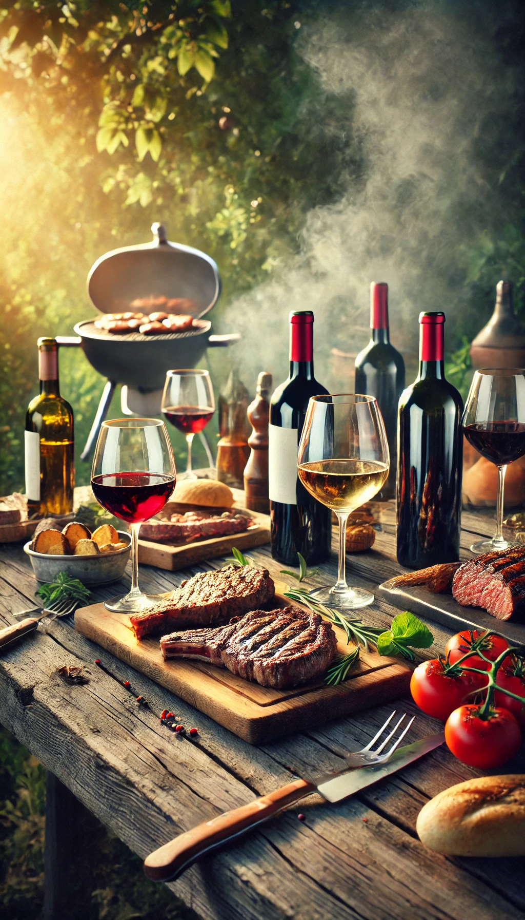Melhores Bebidas para Churrasco: Guia Completo de Harmonização 2 Vinho tinto servido com churrasco