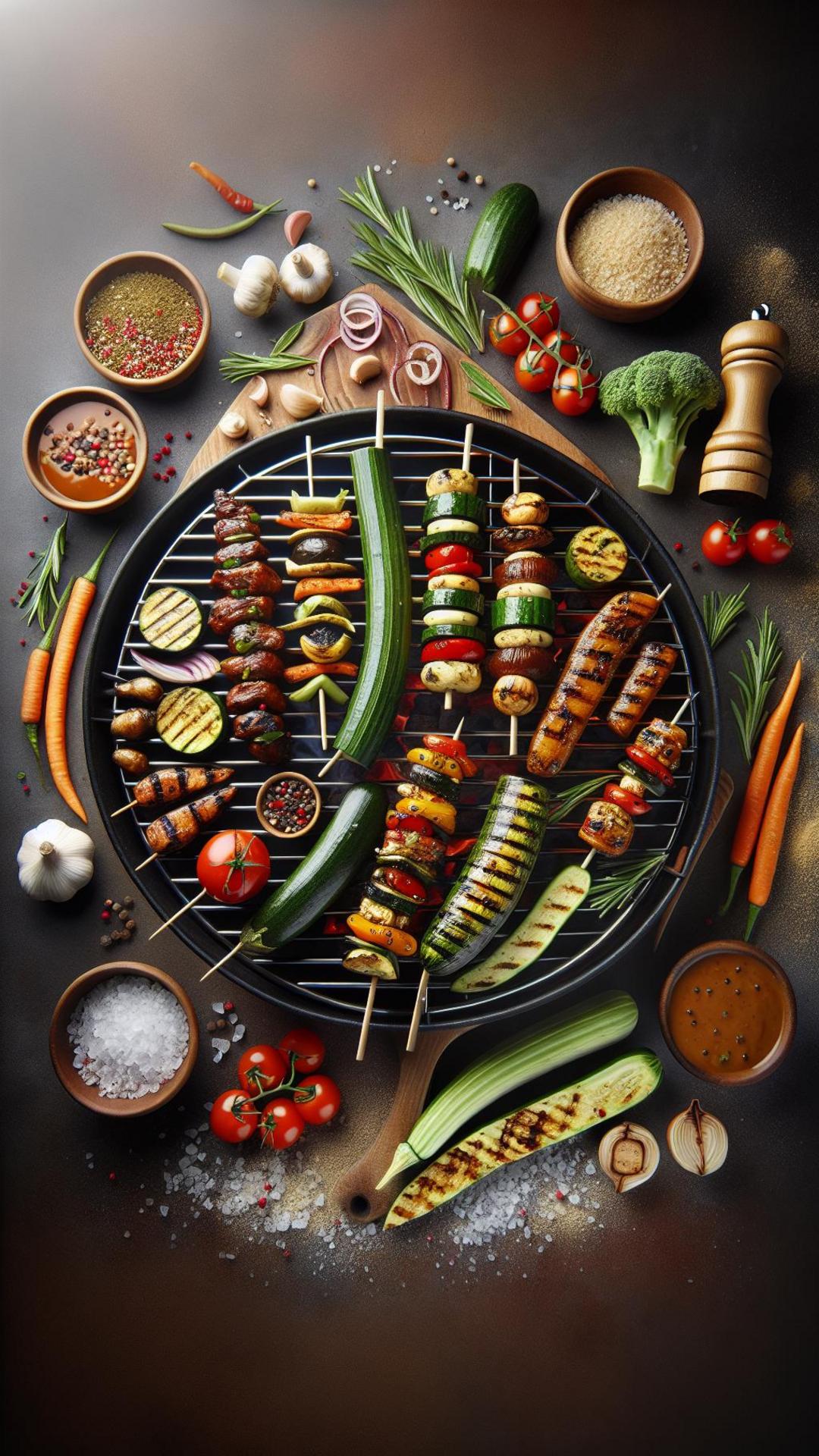Churrasco Vegetariano: 5 Dicas, 5 Receitas e Menu Completo 1 Churrasco vegetariano com legumes e cogumelos na grelha