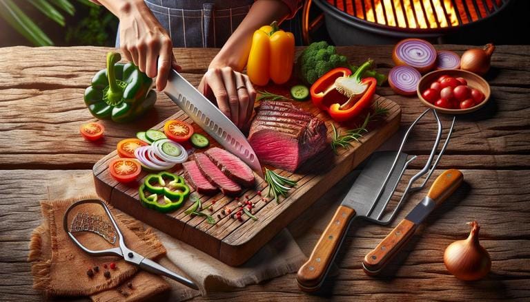 Fatiado refere-se à comida cortada em fatias finas e uniformes, geralmente aplicado a carnes, queijos, frutas e legumes, facilitando o consumo e a distribuição. (imagem gerada com inteligência artificial)