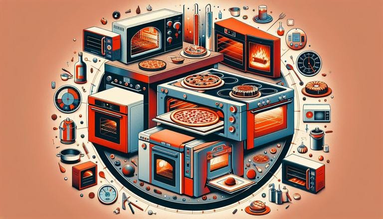 Forno é um eletrodoméstico ou parte de um fogão usado para assar, cozinhar ou aquecer alimentos através de calor controlado. Existem modelos a gás, elétricos ou até solares. (imagem gerada com inteligência artificial)