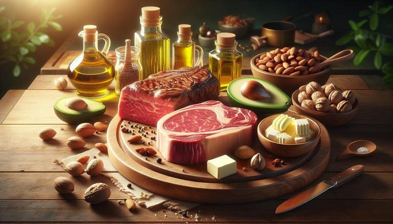 Gordura - Gordura é um macronutriente essencial para o corpo, responsável por armazenar energia, proteger órgãos e auxiliar na absorção de vitaminas. Existem tipos variados, como saturadas, insaturadas e trans. - Um churras - Imagem gerada por IA