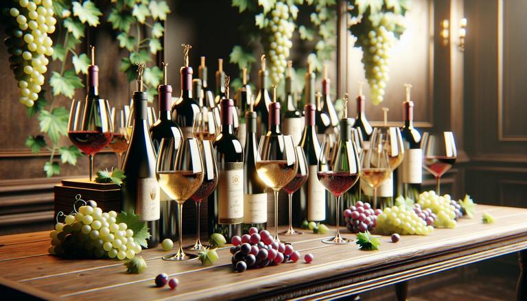 Vinho - Vinho é uma bebida alcoólica produzida pela fermentação do suco de uvas. Varia em tipo, sabor e teor alcoólico, abrangendo categorias como tinto, branco e espumante. - Um churras - Imagem gerada por IA