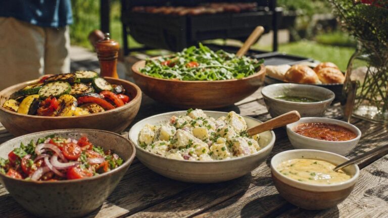 Acompanhamentos para churrasco: 7 receitas ideais - Um churras - Imagem gerada por IA