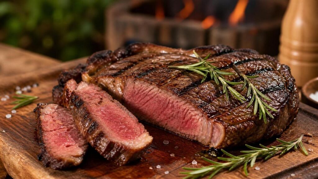 Bife Perfeito: Como Escolher e Preparar - Um churras - Imagem gerada por IA