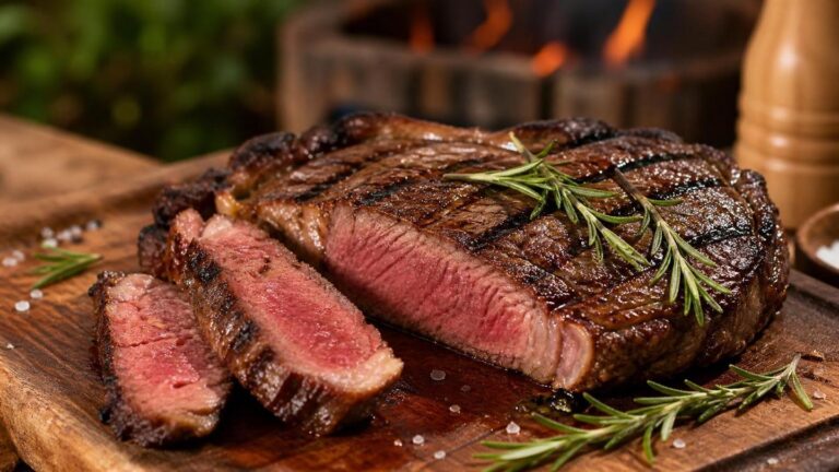 Bife Perfeito: Como Escolher e Preparar - Um churras - Imagem gerada por IA