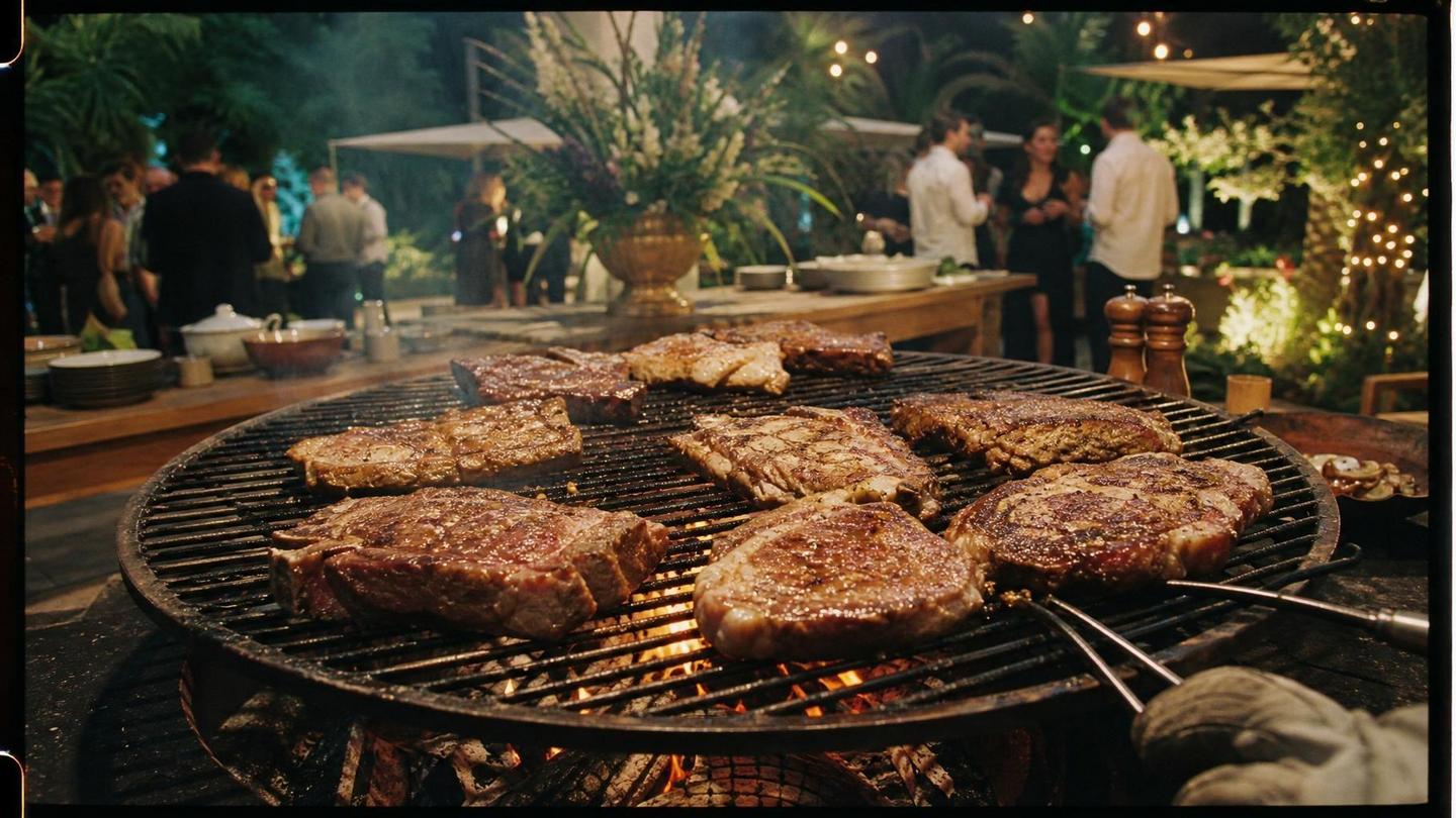 Receitas de Churrasco para Eventos Especiais - Um churras - Imagem gerada por IA