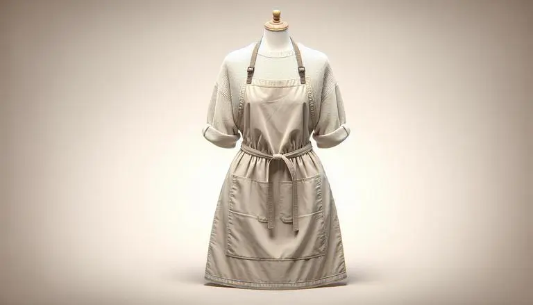 Avental é uma peça de vestuário usada sobre a roupa para proteger contra sujeira ou derramamentos, especialmente durante o preparo de alimentos ou realização de tarefas que possam sujar. (imagem gerada com inteligência artificial)