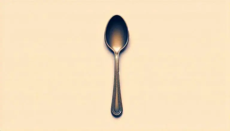 Uma colher é um utensílio de cozinha utilizado para servir, misturar ou consumir alimentos líquidos ou pastosos. É caracterizada por uma parte côncava presa a um cabo. (imagem gerada com inteligência artificial)