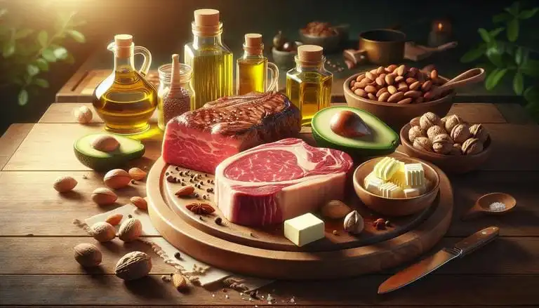 Gordura - Gordura é um macronutriente essencial para o corpo, responsável por armazenar energia, proteger órgãos e auxiliar na absorção de vitaminas. Existem tipos variados, como saturadas, insaturadas e trans. - Um churras - Imagem gerada por IA