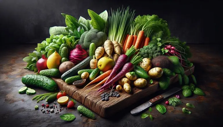 Vegetais - Vegetais são plantas ou partes de plantas consumíveis, geralmente categorizados por serem ricos em nutrientes e pobres em calorias. Eles incluem folhas, raízes, tubérculos, frutos e sementes utilizados na alimentação humana. - Um churras - Imagem gerada por IA