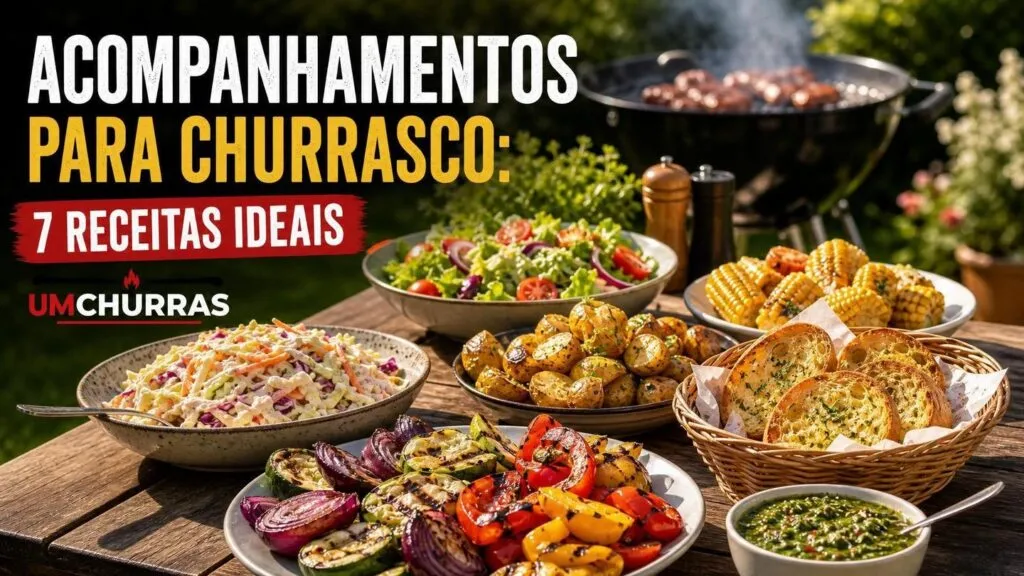 Acompanhamentos para churrasco: 7 receitas ideais - Um churras - Imagem gerada por IA