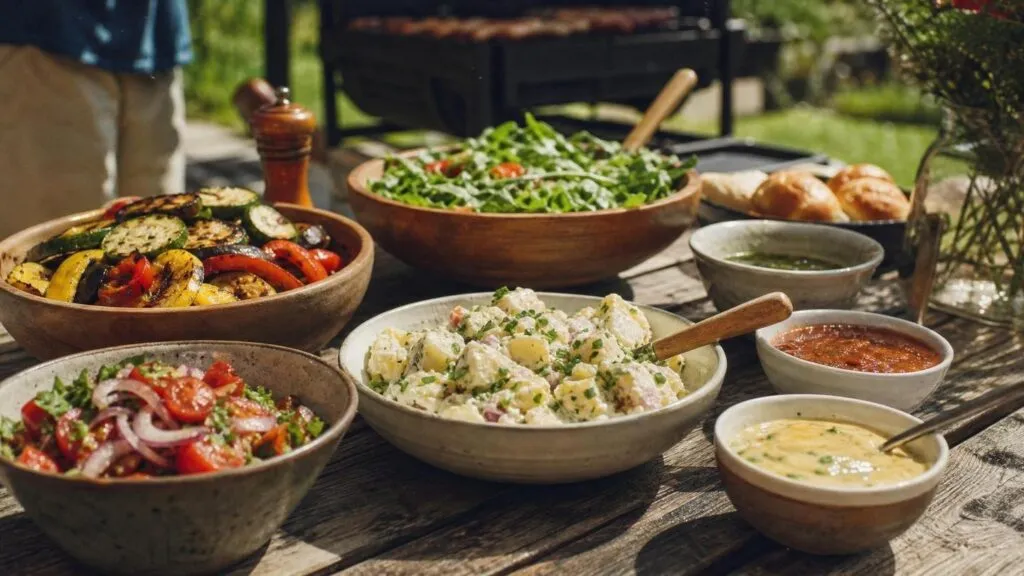 Acompanhamentos para churrasco: 7 receitas ideais - Um churras - Imagem gerada por IA