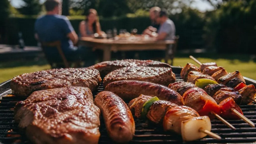 Churrasco para iniciantes: 8 dicas práticas - Um churras - Imagem gerada por IA