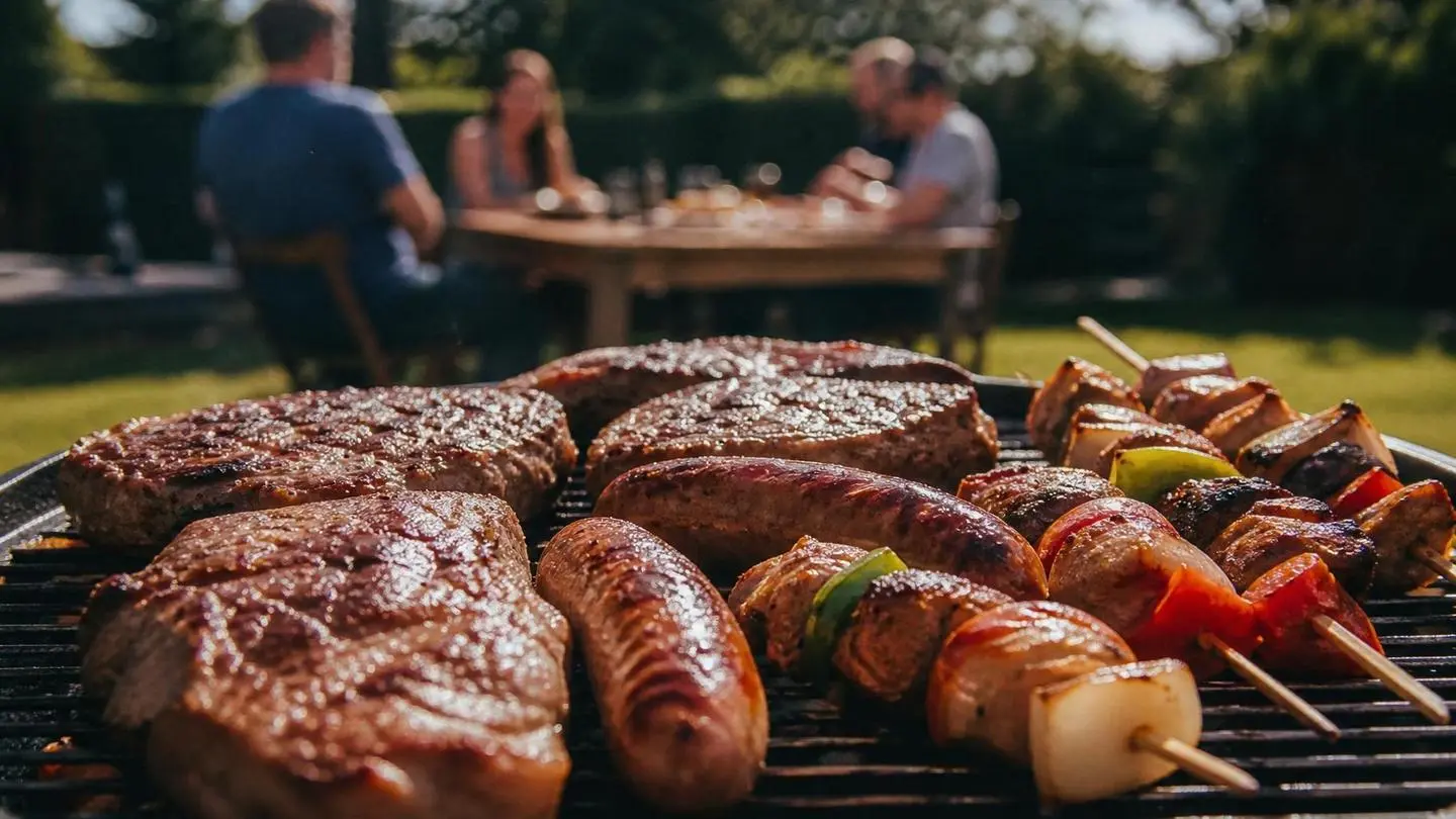 Churrasco para iniciantes: 8 dicas práticas - Um churras - Imagem gerada por IA
