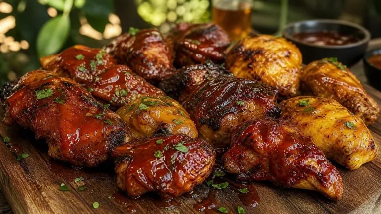 Molhos para Churrasco de Frango: Receitas Essenciais - Um churras - Imagem gerada por IA